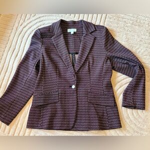 Ryegrass  Geometric Jaquard Patterned Blazer